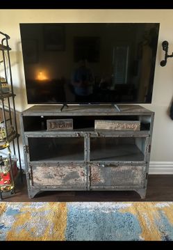 Restoration Hardware Metal Media Console/Sideboard Cabinet