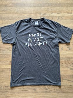 Pivot Funny Friends TV show Unisex Gray Size XL + Free Gift - Central Perk Mug