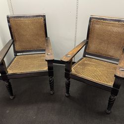 2 Matching Antique Chairs 