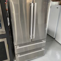 Sharp Stainless Steel French 4-Door Counter Depth Refrigerator 