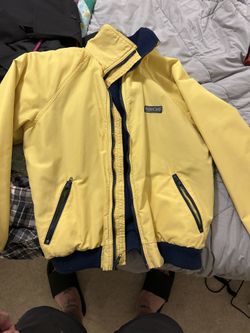 Lands End Vintage Yellow And Navy Bomber