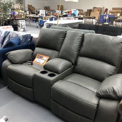 Recliner Double New Gray 