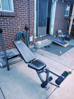 Weight bench rack