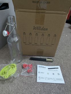 6-Pack Swing Top Glass Bottles (16 oz) – NEW – $15