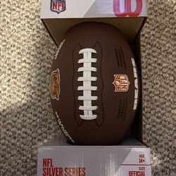 WILSON Chicago Bears NFL Silver Series Official Premium Composite Football New