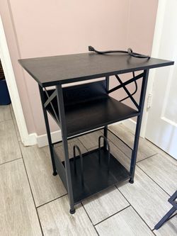Record Player Stand With Outlet