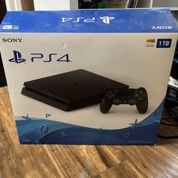 PS4 Slim With Controller And Games