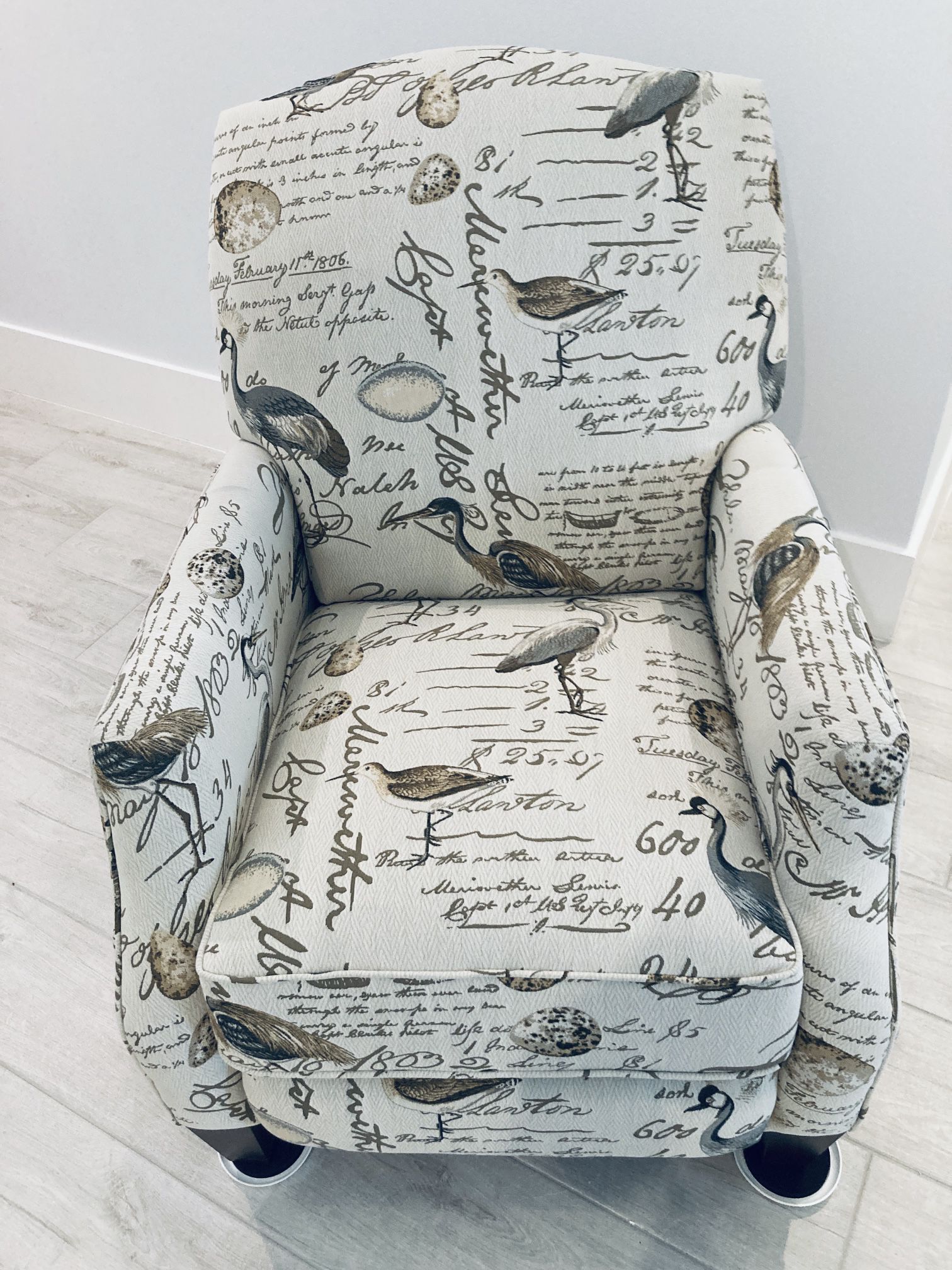 Make Me An Offer!  New Printed Fabric Manual Recliner