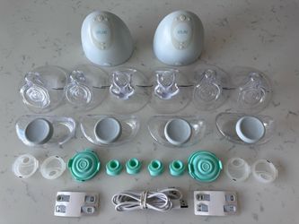 Elvie Double Wearable Breast Pump + Extra Accessories