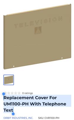 Replacement Cover For UM1100-PH With Telephone Text