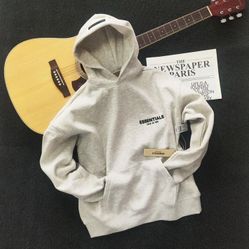 White Essentials Hoodie