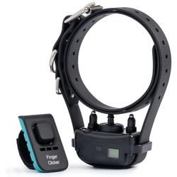 Dog Bark Collar, Educator No Bark Training Collar Dogs Rechargeable Adjustable Programmable Anti-Bark Waterproof Odorproof Includes Finger Clicker
