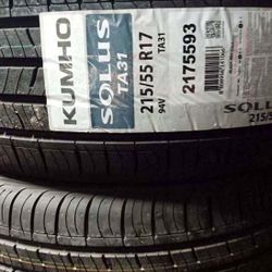 4 New Tires  215/55/17 Kumho Tires