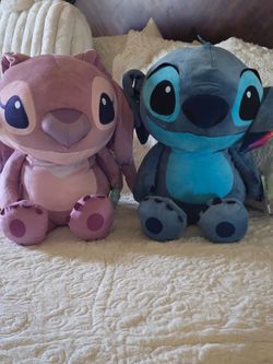 Angel and stitch plush
