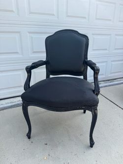 Black vintage chair photo prop