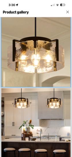 NEW Black Chandelier for Dining Room Light Fixture, 4 Light Entryway Light Fixture, Adjustable Pendant Lights Kitchen Island Modern Farmhouse Kitchen