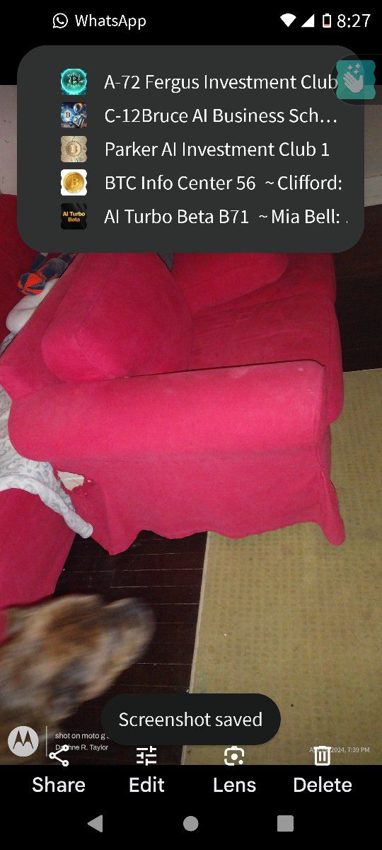 Red Couch And Love Seat