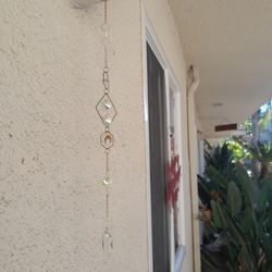 Elegant Gold & Crystal Suncatcher 