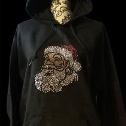 Rhinestone Santa Hoodie