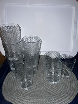 Tall And Short Glass Cup Set