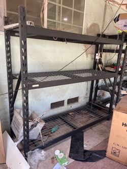 Heavy Duty Metal Rack - 3 Shelf 77x24 “ 72” height