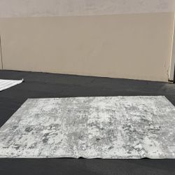 Gertmenian Centenno Modern Abstract Area Rug Gray / Ivory 7’10” x 10’ Large Neutral Living Room Rug