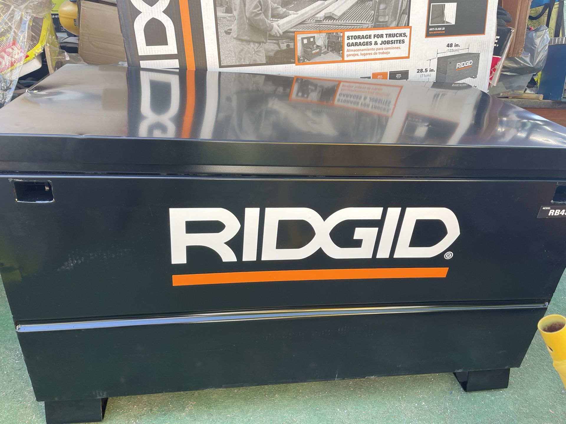 RIDGID 48 in. W x 24 in. D x 28.5 in. H Universal Storage Chest