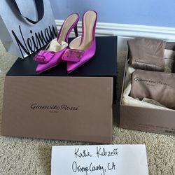 BNIB Gianvito Rossi Jaipur satin mules Heels Size 36