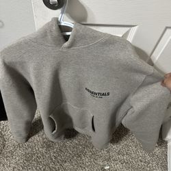 Dark Oatmeal Essentials Hoodie Size Med