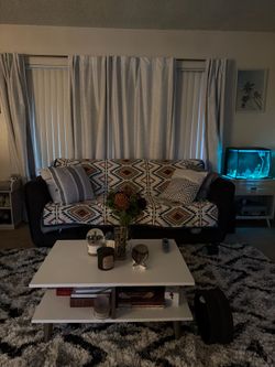 Navy Blue Sofa – Clean & Comfort (OBO) - No stains