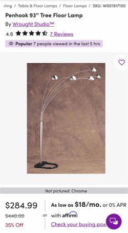 Penhook 93'' Tree Floor Lamp (5 heads, great design overhead lighting)