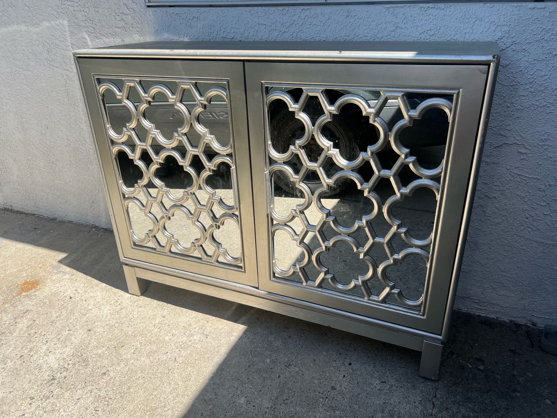 Z Gallerie Anderson Mirrored Cabinet