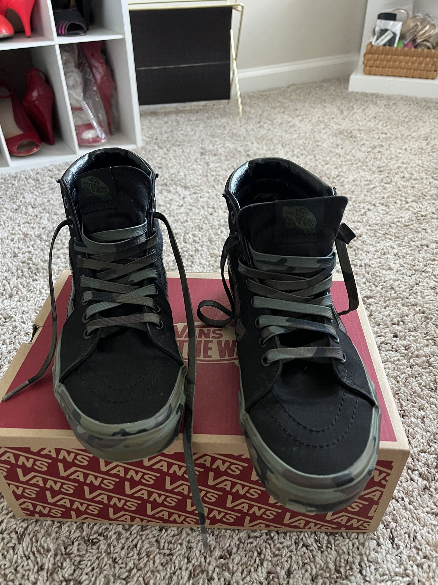 Van High-Top Camo Sneakers