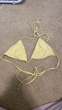 Yellow bikini top