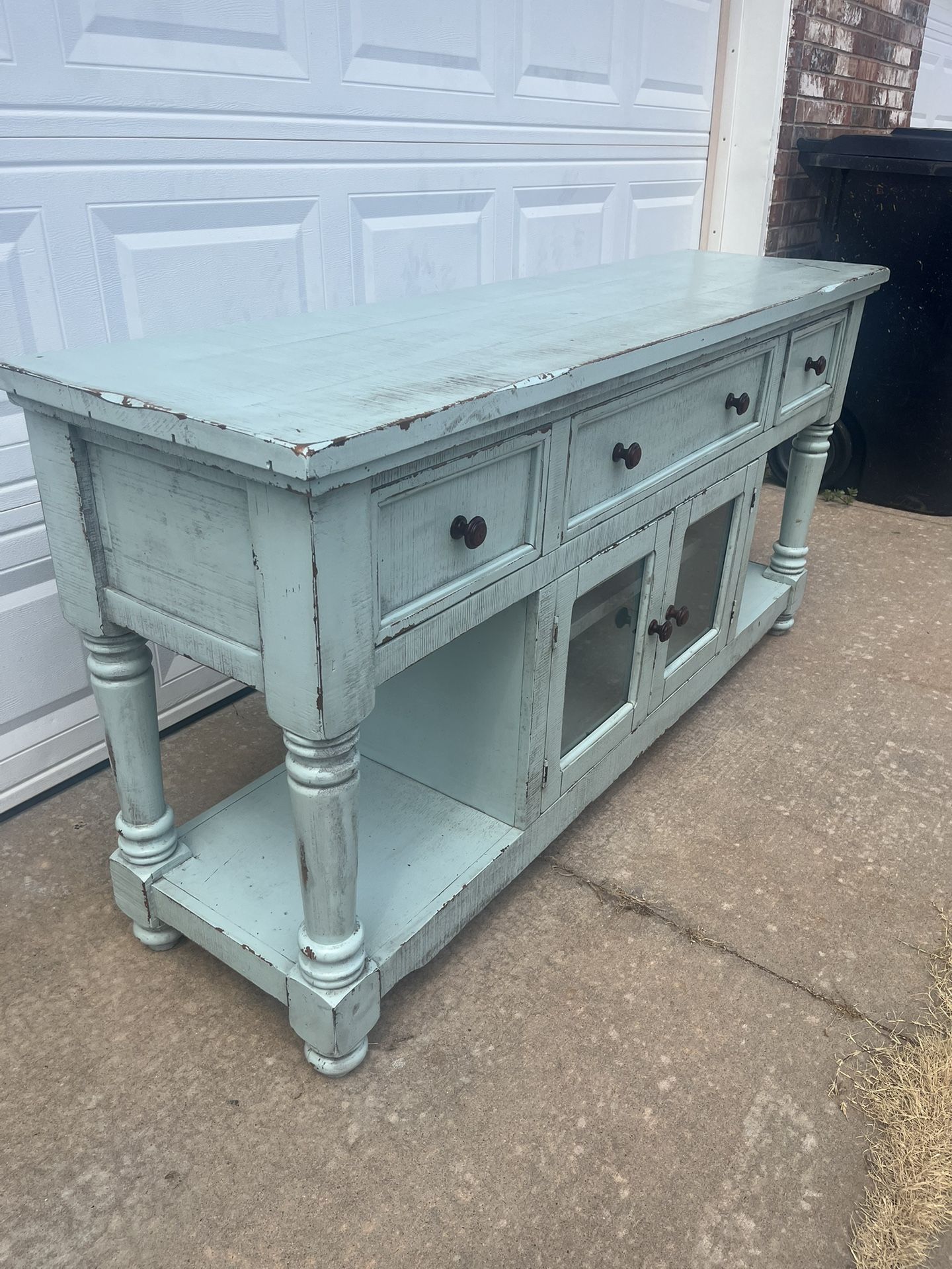 SOLID WOOD 70” TV STAND