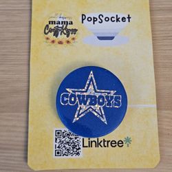 Football Inspired Cowboys Popsocket Phone Accessory 