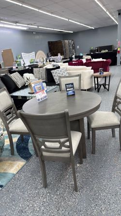5 Pc Gray Coffee Table Set