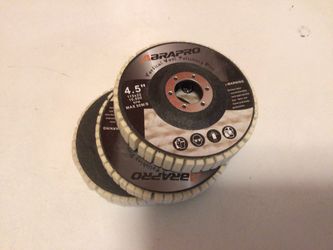 4.5" x 7/8" Vertical Wool Polishing Disc for Angle Grinder ( 3 pieces)