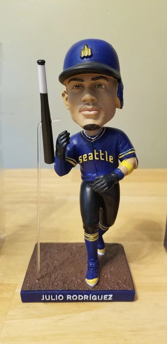 New And In Box - Julio Rodriguez Bat Flip Bobblehead