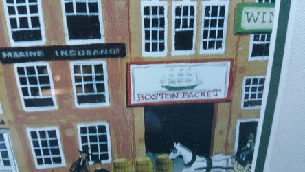 Signed Folk Art Matted and framed