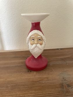 Santa Candle Holder