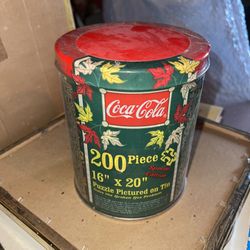 200 Piece Coca Cola Puzzle In Sealed Tin