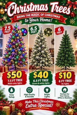 ❤️🔥 #R4. Christmas tree 7.5 and 6 fft. $ 10-50