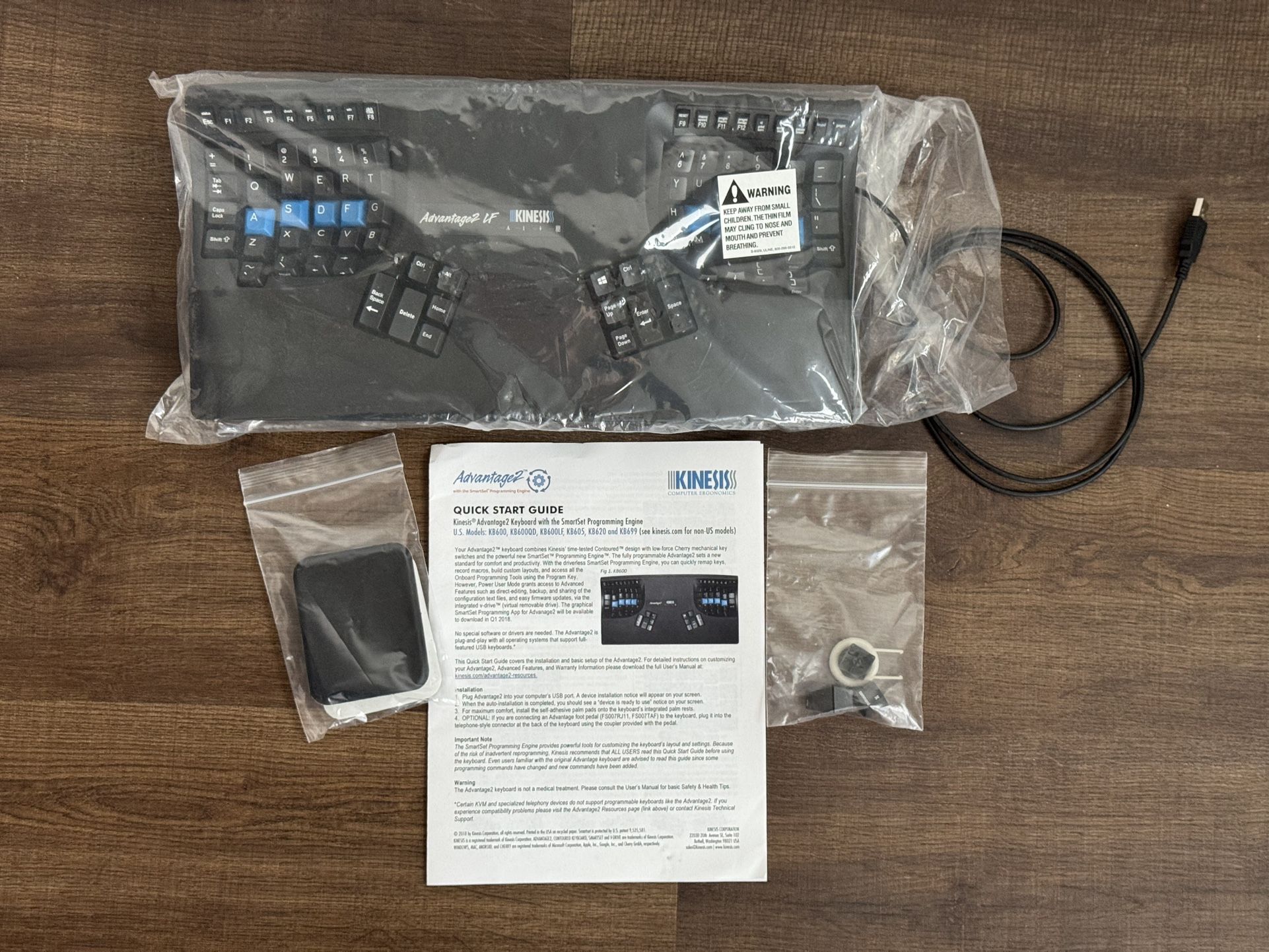 New Kinesis Advantage2 LF Ergonomic Keyboard (KB600LF) - No Box