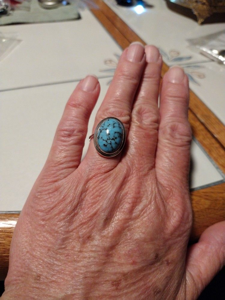 Turquoise/Silver Ring