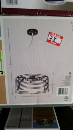 Gorgeous black and silver pendant light