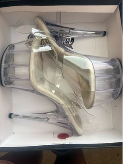 ✨ Pleaser Style Clear Platform Dance Heels - Worn Twice