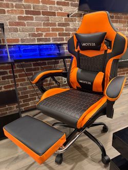 Pro gaming chair and desk with LED lights