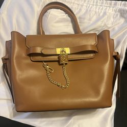 Authentic MK Leather Satchel And Matching Leather Wallet 