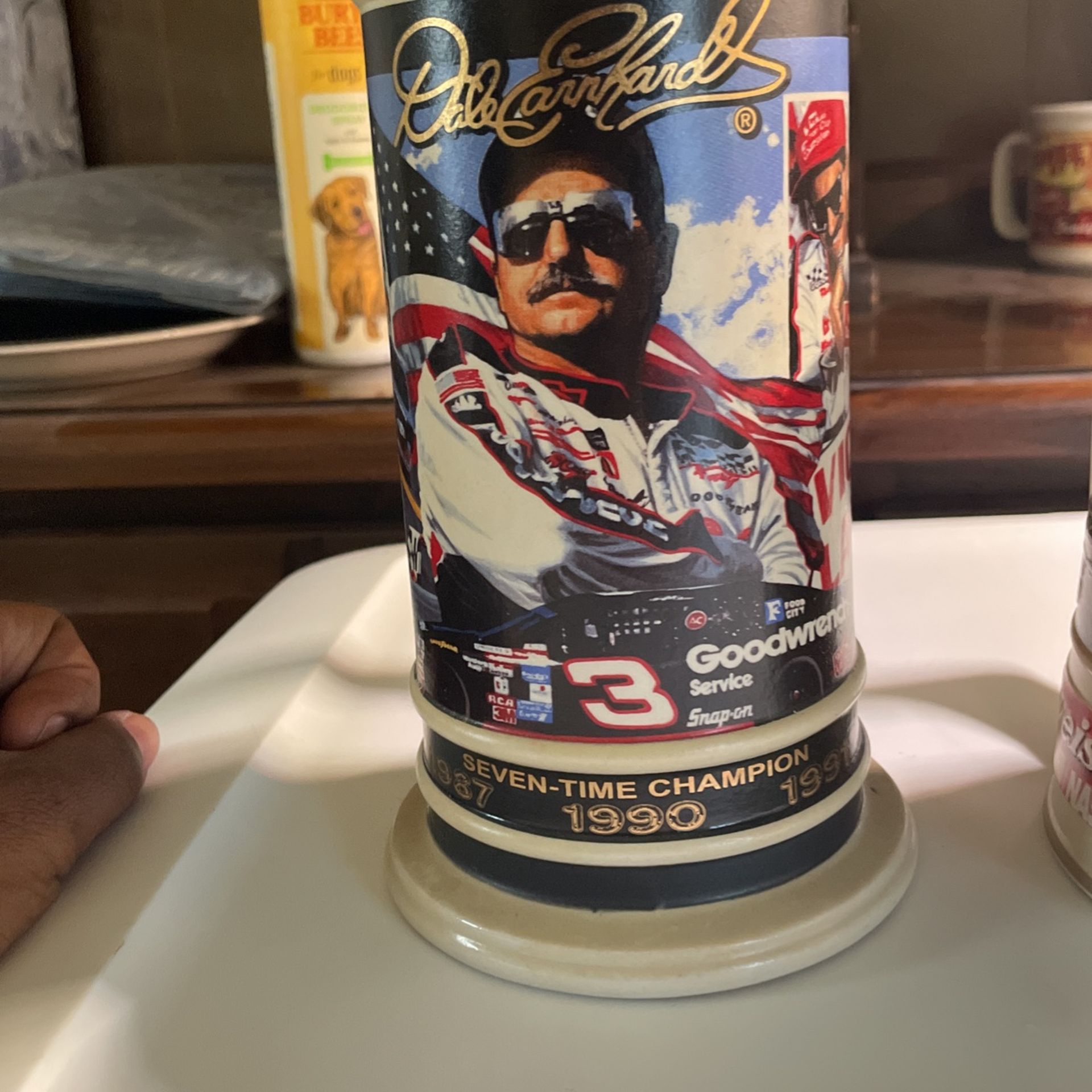 Dale Earnhardt And 50th Anniversary Budweiser Mugs